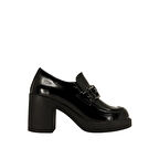 Albini 26101803R  Rugan Deri Kadın Topuklu Loafer Ayakkabı 