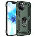 iPhone 12 / 12 Pro Kılıf Panzer Ring Tam Koruma Arka Kapak