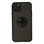 iPhone 11 Pro Kılıf Montrea Ring Yüzük Stantlı Kapak