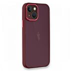 iPhone 14 Plus Kılıf Freya Lazer Lens Kamera Çerçeveli Silikon Kapak