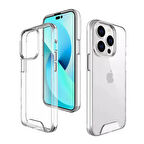 iPhone 14 Pro Max Kılıf Space Seri Lux Silikon Şeffaf Kapak