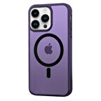 FitCase iPhone 14 Pro Magsafe Özellikli Mor Seri Kapak