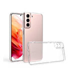 Samsung Galaxy S21 FE Kılıf Kamera Korumalı Silikon Şeffaf Arka Kapak