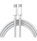 FitPlus 60W Type-C to Type-C 1mt Örgü Tasarım Hızlı Şarj Kablosu