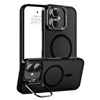 iPhone 17 Kılıf Armor Seri Magsafe Uyumlu Stand Özellikli Kamera Lensli Kapak