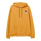 Astro-8 Baskılı Hoodie-Portakal