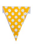 BAYRAK FLAMA SARI PUANLI 3,65M 12 ADET (PLASTİK)