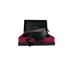 Fossil Siyah Suni Deri 4,5 cm Erkek Kemeri-120