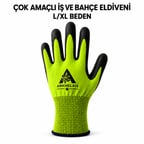 İş Ve Bahçe Eldiveni Çok Amaçlı Kaymaz Nefes Alabilir Yeşil 1 Çift