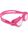 Pro Large Yetişkin Silikon Yüzücü Gözlüğü Buğu Yapmaz Su Geçirmez UV Korumalı Pembe Deniz Gözlüğü
