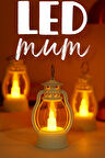 Led Mum Mini Kamp Tipi 3 Adet Pil Dahil Dumansız Alev Ledli  Dekor Işığı Beyaz PT430