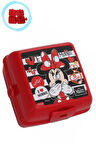 Kırmızı Minnie Mouse Beslenme Kabı - Mini Mouse Yemek Kabı, Mini Fare Beslenme Kutusu