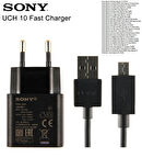 Sony Z2-Z3-Z5-E4-C5 Hızlı Şarj Aleti Cihazı ve Usb Kablosu