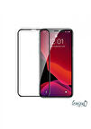 Iphone 12  Tam Kaplayan Kırılmaz Cam Koruyucu 5d 9d Siyah