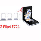 Samsung Galaxy Z Flip4 Fold4 2024 Orijinal SIM Kart Tepsisi Yuvası Değiştirme - F721 F936 için SIM Çekmeci Tutucu