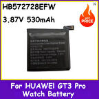 HUAWEI GT3 Pro 46mm - GT4 46MM - WATCH ULTİMATE için Yeni Yedek Saat Pili  ODN-B19 3.87V 530mAh HB572728EFW