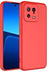 Xiaomi Mi 13 Kılıf Lansman Tasarım İç Yüzeyi Kadife Silikon