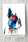 Sanatsal Köpek Hayvan Posteri 