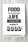 Food Is Essential Mutfak Poster