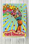 Floral Revolution, Çiçek Psychedelic Indie Tarzı Poster