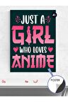 Just A Girl Motto Manga Anime Poster - Afiş - Dekoratif Duvar Posteri