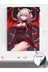 Şeytan Devil Anime Kızı Manga Anime Poster - Afiş - Dekoratif Duvar Posteri