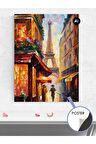 Fransa Paris Yağlı Boya Sanatsal Poster - Afiş - Dekoratif Duvar Posteri