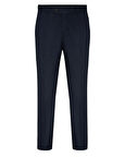 Lacivert Slim Fit Düz Pantolon