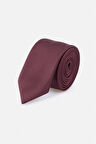 Koyu Bordo Düz Kravat