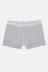 Gri Regular Düz Boxer