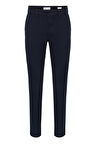 Lacivert Slim Fit Armürlü Pantolon