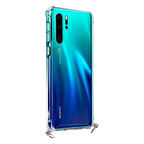 Hippi Huawei P30 Pro Uyumlu Şeffaf Askılı Telefon Kılıfı