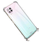 Hippi Huawei P40 Lite Uyumlu  Şeffaf Askılı Telefon Kılıfı