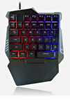Hk Tech G7 RGB Tek El 35 Tuşlu Kablolu Oyun Klavyesi