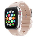 Apple Watch 10 42mm Uyumlu Kordon Delikli Tasarım Silikon