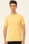 Süvari Regular O Yaka Sarı Erkek Tişört