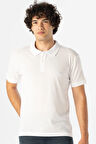 Polo Yaka Regular Kalıp Armürlü Tişört