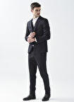 Süvari Normal Bel Slim Fit Lacivert Erkek Takım Elbise Tk1020000243
