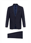 Süvari Normal Bel Regular Fit Lacivert Erkek Takım Elbise Tk1000400399