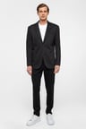 Siyah Regular Fit Mono Yaka 6 Drop Ceket