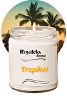 Doğal Özel Seri Kokulu Dekoratif Kavanoz Mum 210 cc - Tropikal Esans - RYL