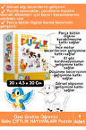 Premium Çocuk El Göz Koordinasyonu Zeka Geliştirici Eğitici Eğlenceli ÇİFTLİK HAYVANLARI Puzzle
