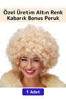 Premium Eğlence Etkinlik Kostüm Cadılar Bayramı Şık Kabarık Bonus Afro Kıvırcık Unisex Parti Peruğu