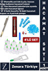 Otomatik Seri Hacamat Kalemi 100 Adet İğne 12 Adet Kupa 4 Parmak Pompa 4'lü Premium Hacamat Seti