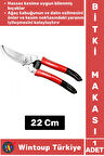 Premium Ergonomik Keskin Yaylı Ağaç Bitki Çiçek Bağ Budama Makası 22 Cm