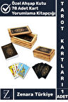 Manevi Ruhsal Rehberlik Kader Yorumlama Kitapçıklı AHŞAP KUTULU 78 Adet TAROT KARTLARI