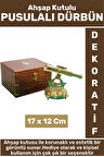 Premium Erkek Arkadaş Sevgili Baba Özel Hediyelik Dekoratif Koleksiyon Ahşap Kutulu PUSULALI DÜRBÜN