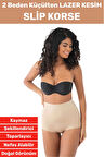 İz İç Göstermez Kaymaz Sıkılaştırıcı Toparlayıcı Vücut Şekillendirici LAZER KESİM Slip Korse