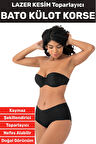 İz İç Göstermez Kaymaz Sıkılaştırıcı Toparlayıcı Vücut Şekillendirici LAZER KESİM Bato Külot Korse