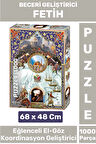 Özel Seri Eğlenceli El Göz Koordinasyon Beceri Görsel Algı Geliştirici Çocuk 1000 Parça PUZZLE FETİH